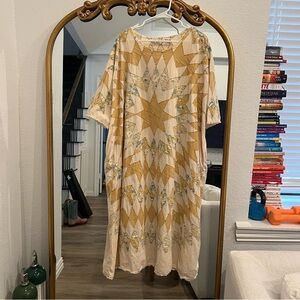 Magnolia Pearl Cream and Gold Maxi Dress